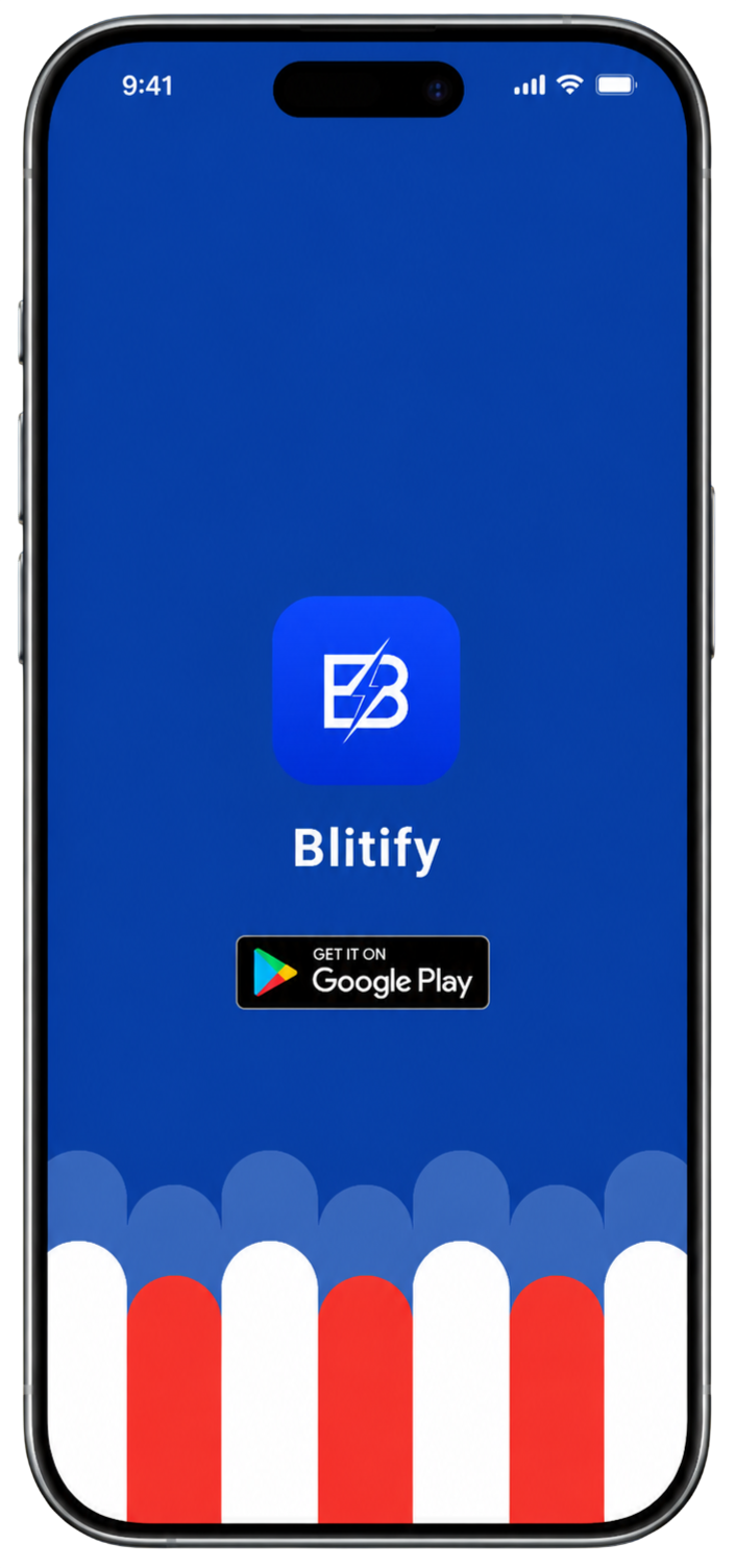 A Blitify customer checking local deals on their phone
